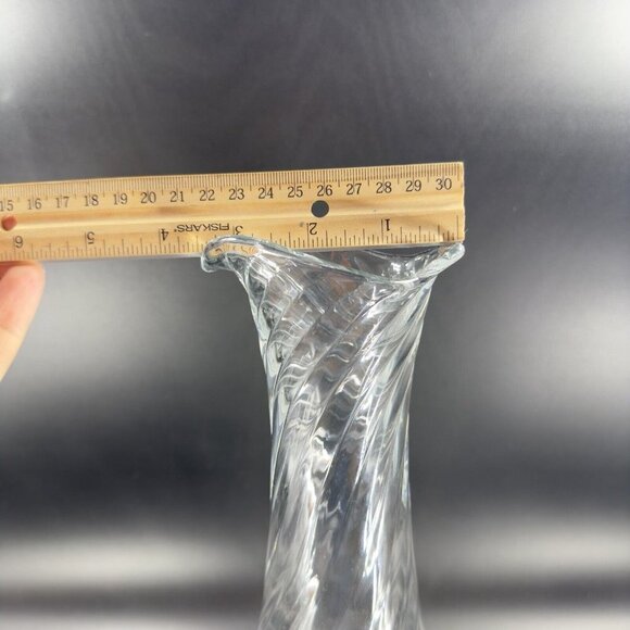 Orrefors Helena Optic Carafe Decanter Pitcher Clear Swirl Manganese 365nm UV - Picture 8 of 16